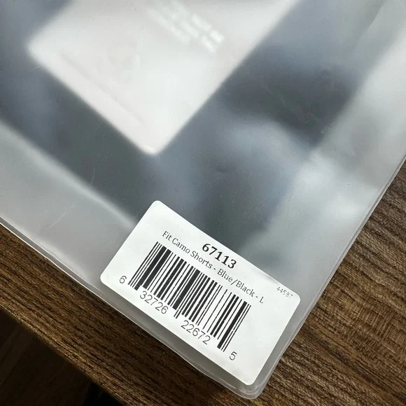 Bombshell Sportswear Blue/Black Fit Camo Shorts - Picture 7 of 7